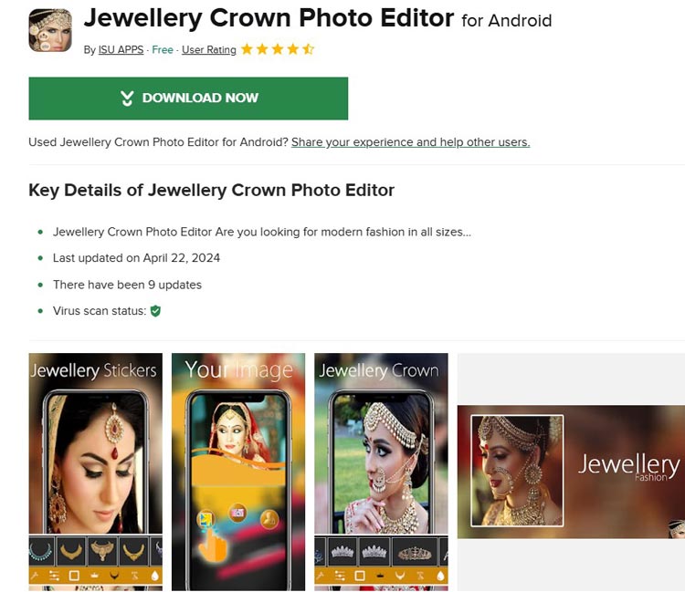 Jewellery Crown Photo Editor