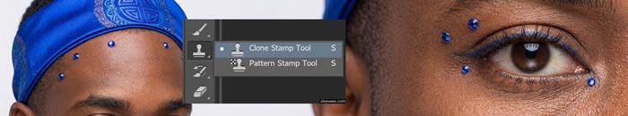Clone Stamp And Healing For Small, Busy Reflections
