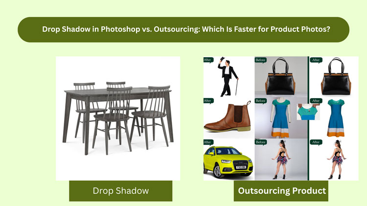 Drop Shadow in Photoshop vs. Outsourcing