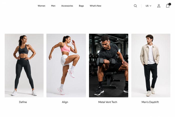 website homepage